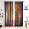 2 delar, rumsdekoration färgad träskiva tryckta gardiner, vardagsrum sovrum heminredningsgardiner