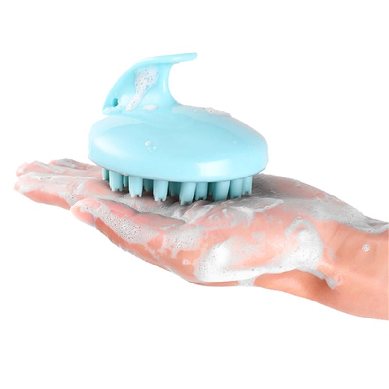 Buy Silicone Bristle Hair Scalp Massager Shampoo Brush Wet Dry Manual
