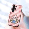 M-MINNA NO T-TABO Phone Case For Samsung S26 S25 S24 FE S23 S22 S21 Plus S20 Ultra Note20Ultra Black Glass Cover