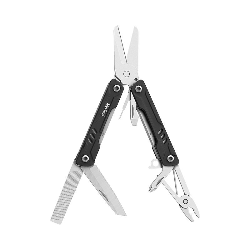 

NexTool Mini Sailor Scissors Version 10 In 1 EDC Multitools Hand Pliers Tool Mini Pocket Folding Knife Card Needle Fish Scissors чёрный
