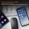 Portable Wireless Mouse Bluetooth-Compatible 2.4Ghz Dual Modes Computer Wireless Mice Mute For Pc Xiaomi Pad Laptop Macbook