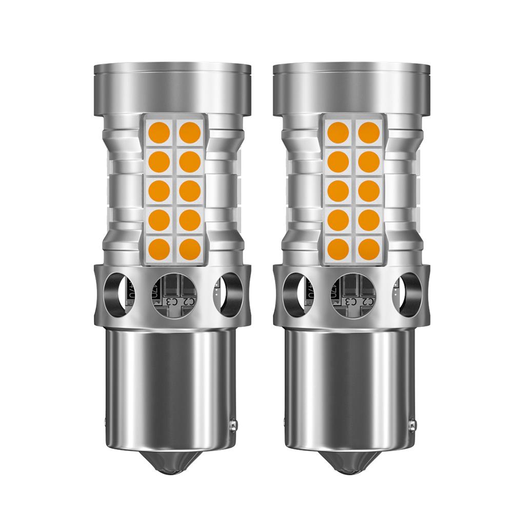 2x LED Turn Signal Light Lamp Canbus PY21W BAU15S For Peugeot 106 108 206 207 CC SW 208 301 406 508 807 Bipper Rifter Traveller