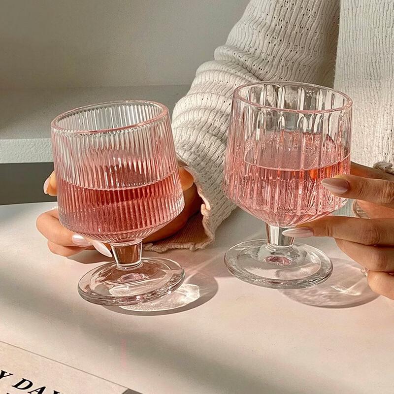 LISM Striped Short-Stem Sake Glass