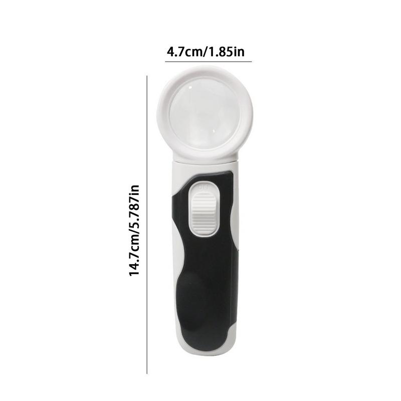 LED Light Magnifier 16X Illuminated Magnifier Small Magnifier Portable Magnifier For Exploring Close Work Crafting Seniors