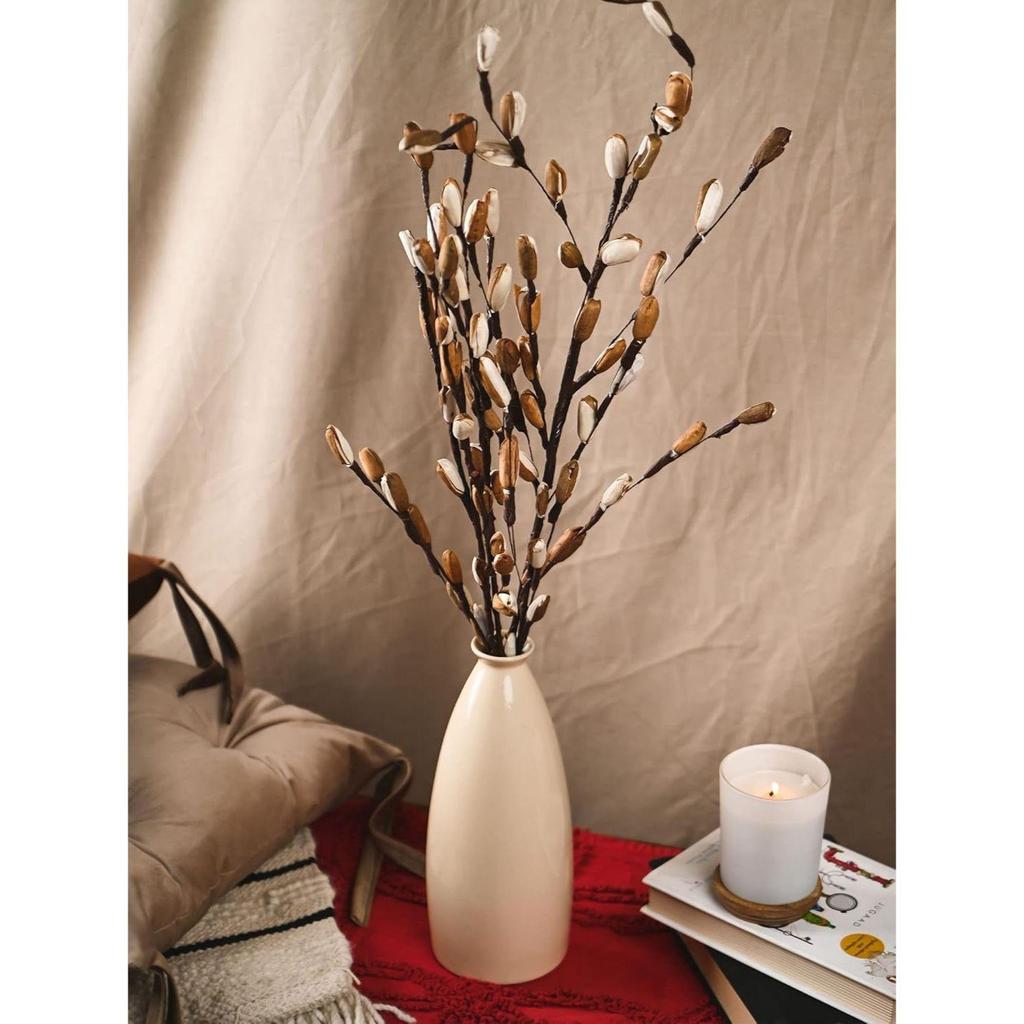 Ceramiczny Wazonik Aero w Kształcie Butelki do Salonu i Domu Dekoracyjny Bez Suszonych Traw Pampasowych