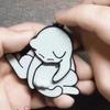 Acrylic Kawaii Cartoon Cat Keychain Pendant Funny Rotatable Pull Play Egg Cat Keyring Accessories for Backpack Decor Gift