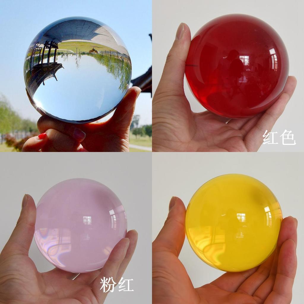 Chinese Style Crystal Balls With Transparent Glass For Collectors And Decorations