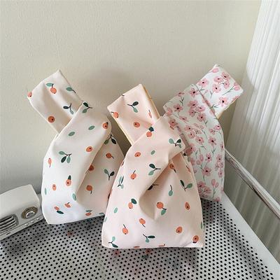 New Wrist Bag, Literary Japanese Japanese Japanese Style Knot Bag, Storage Tote Bag, Mini Mobile Phone Change Walking Bag.