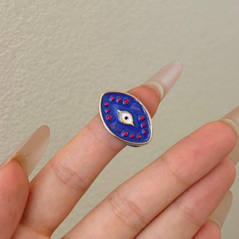 

Преувеличенное Винтажное Эмалированное Кольцо с Головой Лошади и Птицей, Расписанное Глазом Дьявола, Широко Открытое, Элегантные Аксессуары, Украшения для Женщин, Подарок eye
