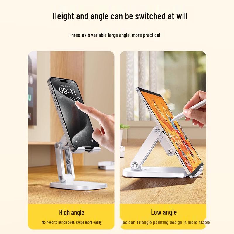Ayarlanabilir Yükseklikli ve Özelleştirilebilir Logolu Evrensel Katlanabilir Telefon ve Tablet Standı