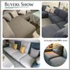 Jacquard Sofa Covers Solid Colors Seat Cushion Cover Living Room Washable Spandex Sofa Couch Slipcover L-Shaped Chaise Longue