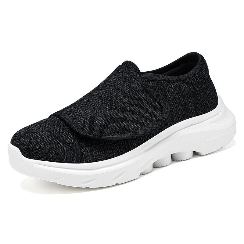 Shoes women's casual shoes new mother shoes Velcro women's shoes soft soles not tired feet single shoes one pedal lazy shoes