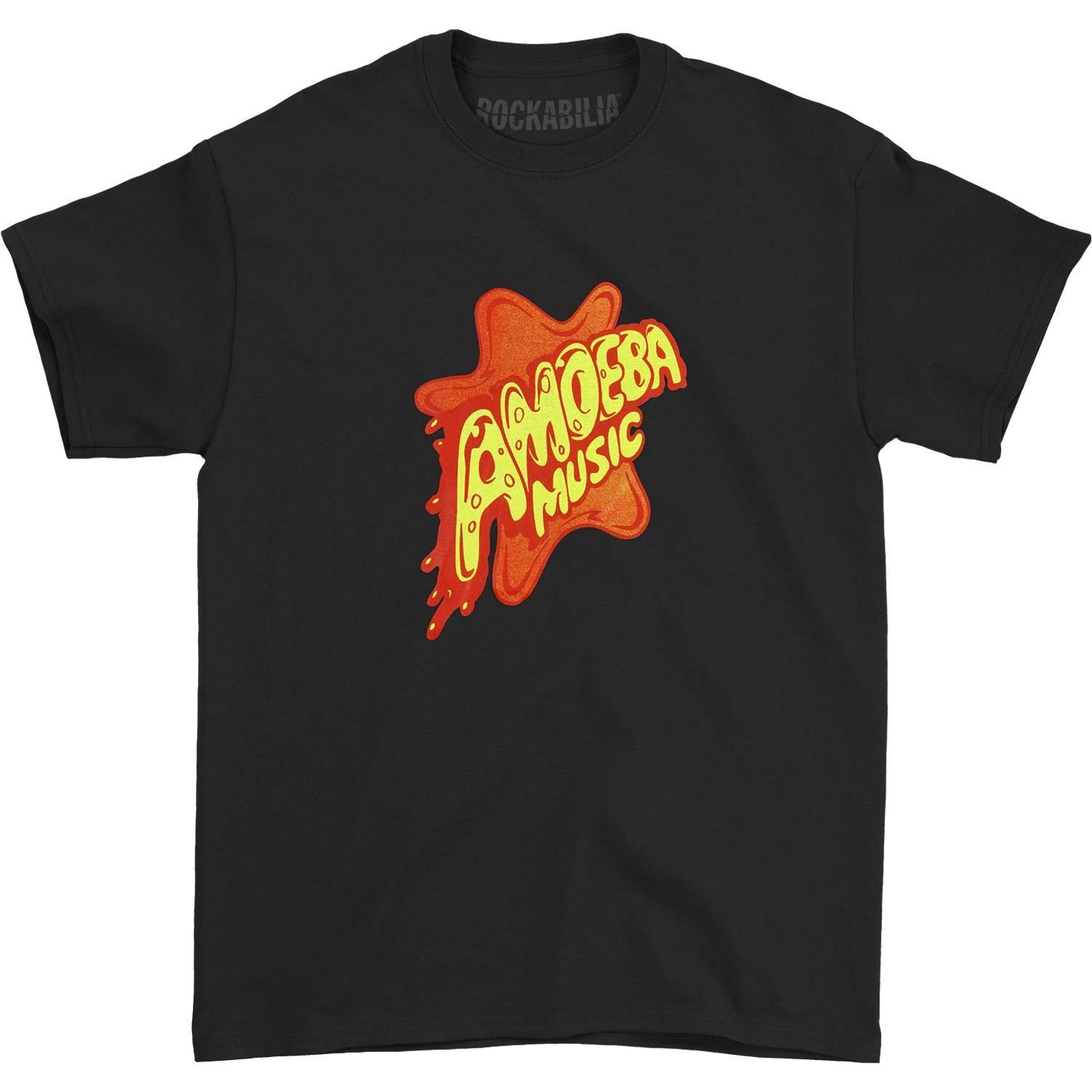 Men s Amoeba Music T-shirt Small Black 3XL