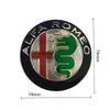 Pour Alfa Romeo 2026 Autocollant Chaud 74MM Emblème Avant Arrière de Voiture Autocollant Badge Coffre Accessoires de Remplacement pour Logo Alfa Romeo Giulia 15