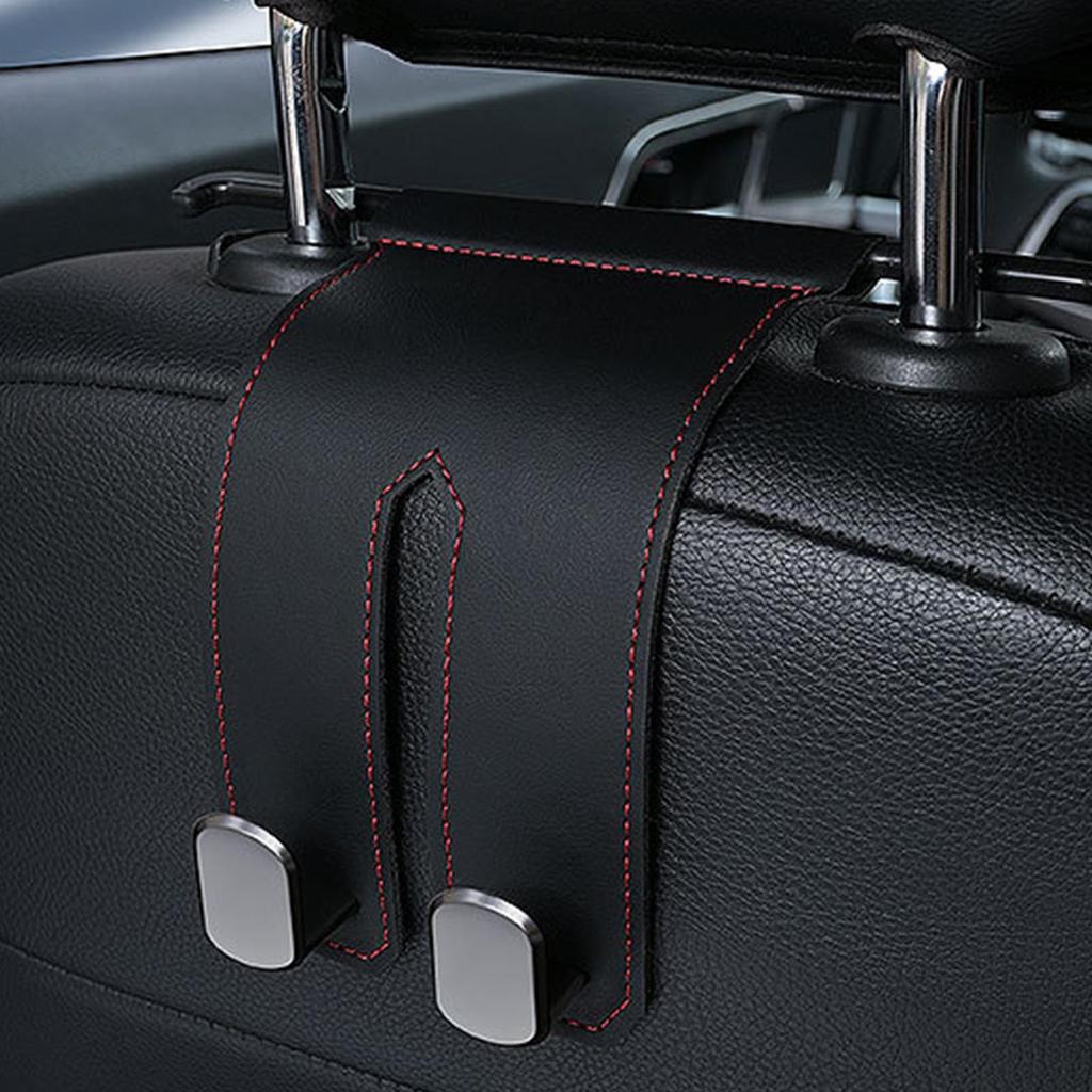 Headrest Hooks For Car Metal Double-Head Hanger Car Seat Hooks For Headrest Storage For Automotive Interior Truck Sedan SUV Bag