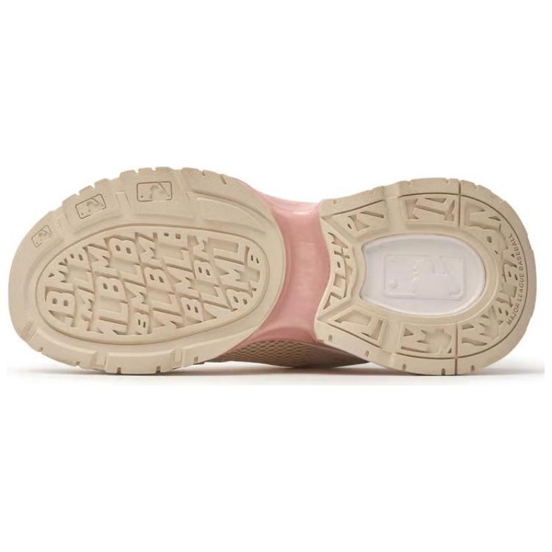 MLB New York Yankees Anti-Slip Wear-Resistant Low-Top Casual Running Shoes Unisex Beige Pink Sneakers 3ARNSPL4N-50CRS
