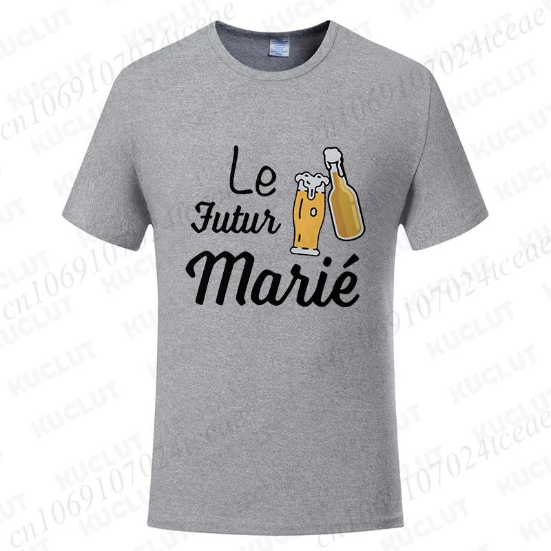 Beers for The Groom Squad T-shirt French Evg Team Future Groom Best Man Tshirt Boyfriend Bachelor Party Tees Wedding Clothing