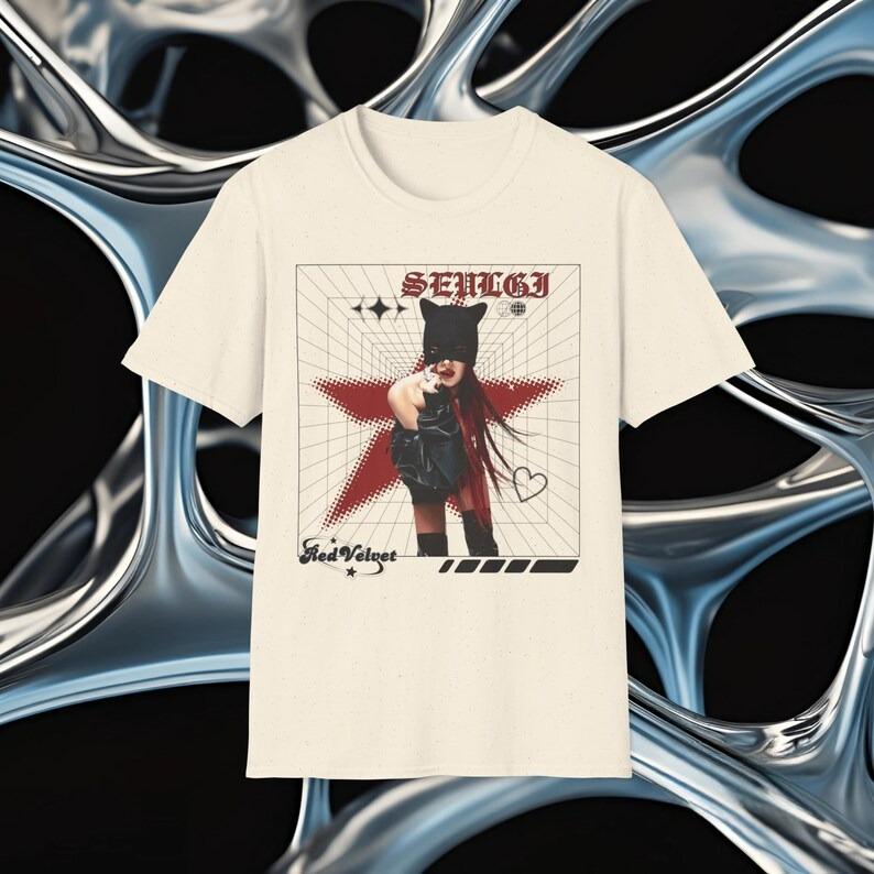 2026 Summer Fashion Trendy Tee Men Women Vintage Top Red Velvet Seulgi Kpop Star Graphic Tee_ Y2K Unisex Softstyle