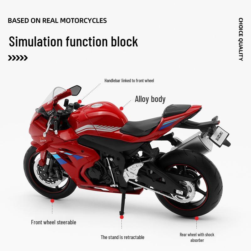 Honda Suzuki GSX-R1000 Alloy Toy Motorcycle Model for Boys