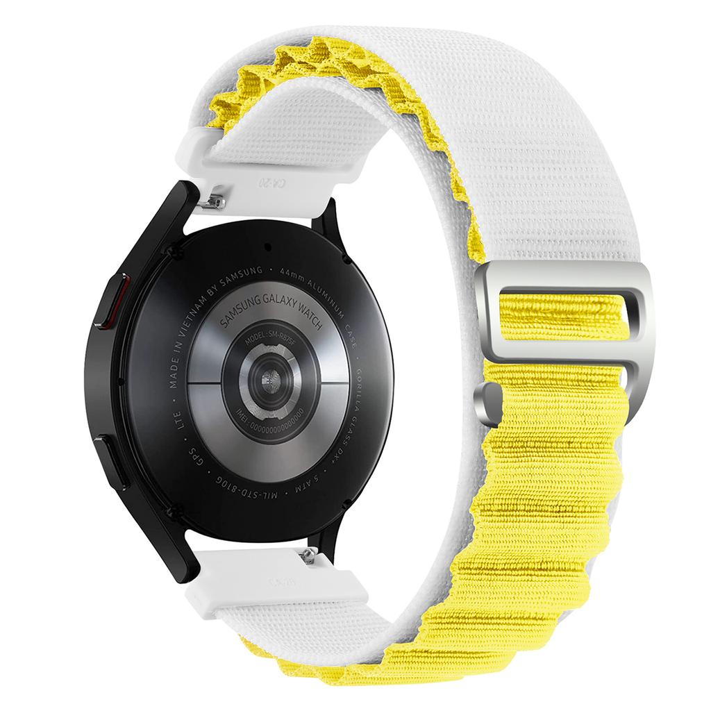 Nylonband för Samsung Galaxy Watch7 6 5 4 40mm 44mm Classic/Active/Gear S3 Frontier 18 20 22mm Sport Loop-rem Amazfit GTS 3 4