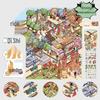 3D Large-Scale Scenery Sticker: DIY Visual Stacking Miniature Scene, No Cutting Needed