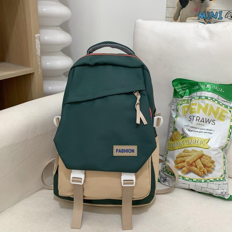 School Bag Fashion College Style Backpack Junior High School Student Trend Casual Backpack