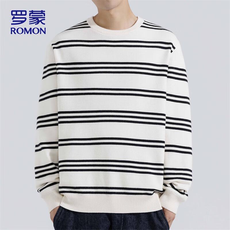 

ROMON Men s Autumn/Winter Thick Knit Sweater 2XL