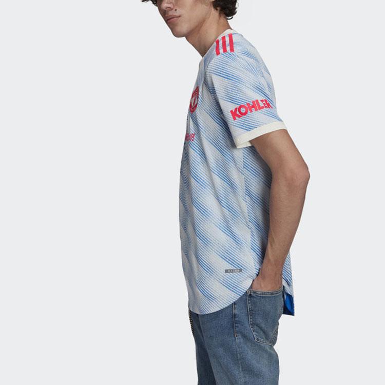 Adidas Manchester United Away Kit, Player Edition, 2021-22 Season Men Tops Blue GM4622