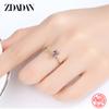 925 Sterling Silver Fashion Zircon Ring for Women Simple Luxury Wedding Jewelry Party Gift