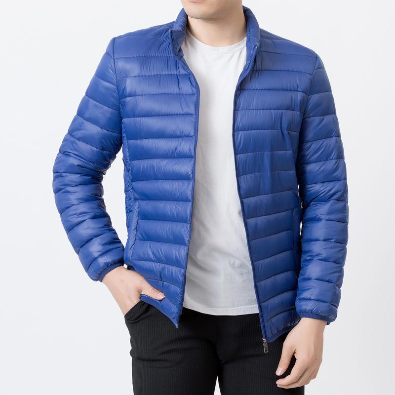 Silná teplá zimní pánská bavlněná bunda pro volný čas Slim Fit Parka Coat
