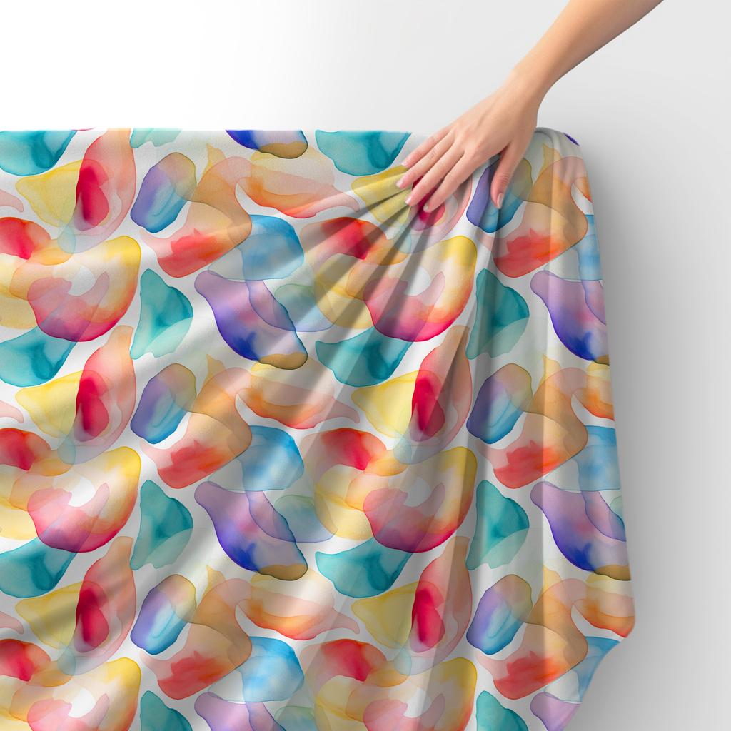 Royal Samt Stoff Polyester Zum Nähen - Motiv Abstraktion - Rdx2594