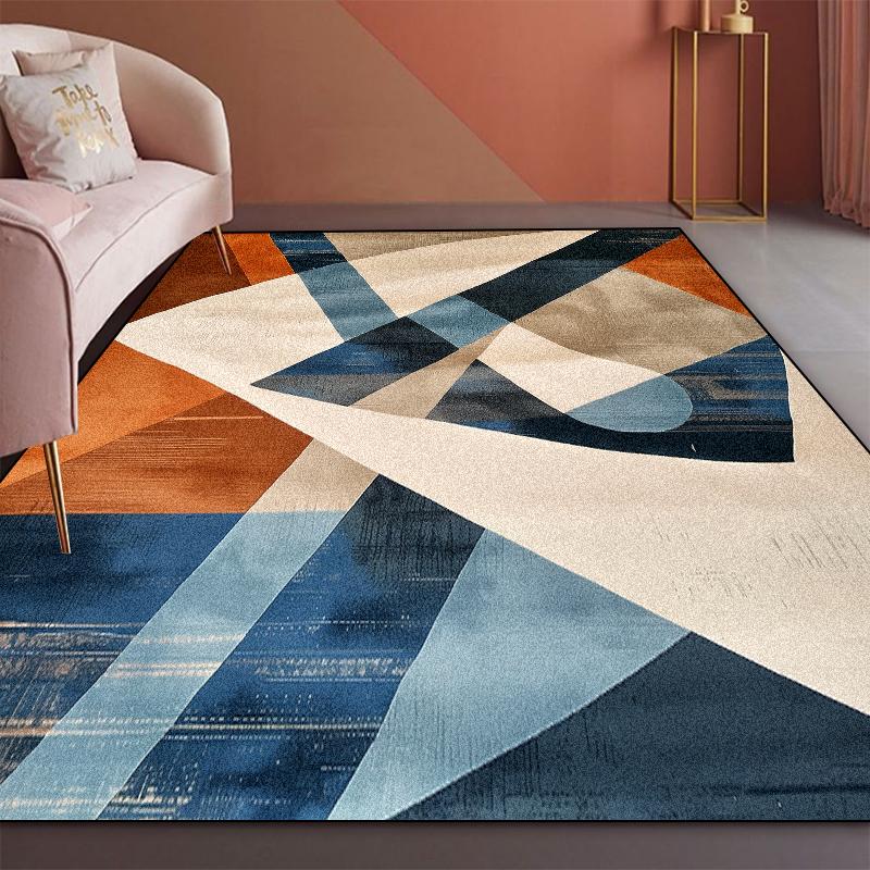 Home Decoration Geometry Carpets Living Room Sofa Area Rugs Modern Light Luxury Large Carpet Bedroom Cloakroom Corridor Foot Mat
