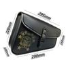 Black Skull Motorcycle Alforjes Laterais Bolsa de Ferramentas PU Couro Bagagem Alforje Bolsa