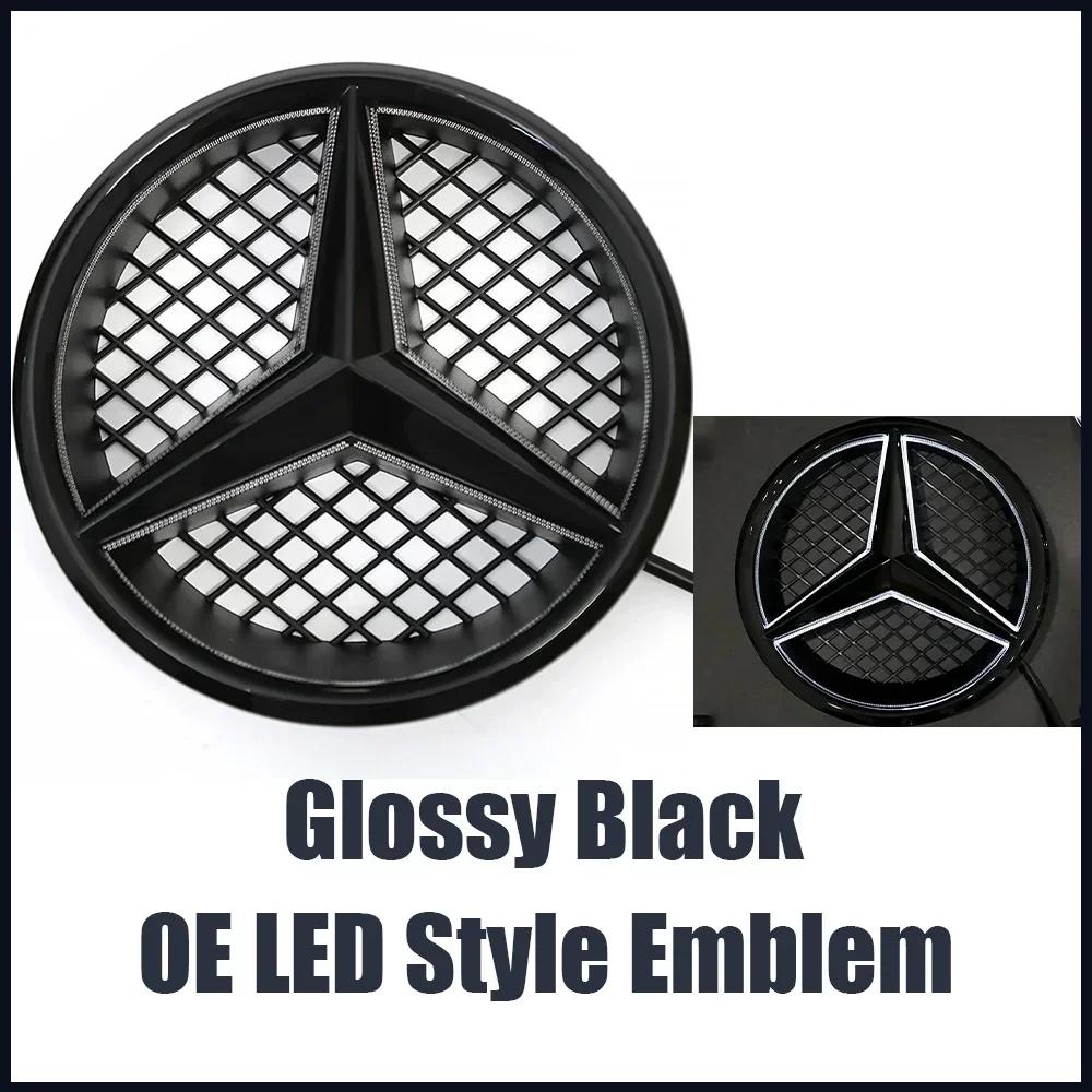 

Стиль OE Чорна та срібляста передня решітка Глянцева чорна емблема зірки Для Mercedes Benz GLK-Class X204 2008-2012 GLK280 GLK300 GLK350