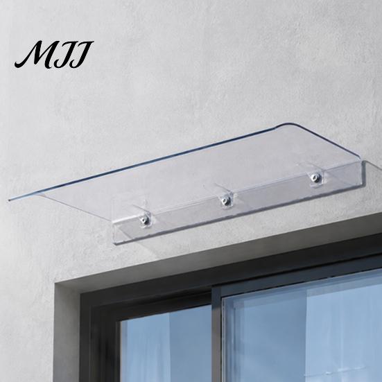 Home Window Rain Guard Exterior Awning, Invisible Shelter Cover, Outside Front Door Canopy, Heavy Duty Protection Weatherproof PET Awnings for
