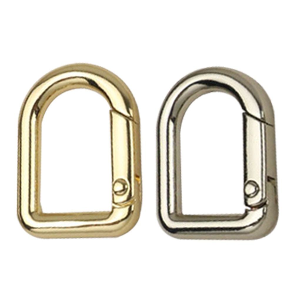 Trigger a Pulsante Rotondo Fibbie con O-Ring Moschettone Portafogli Borse Fibbia per Borsa Chiusura a Scatto Clip