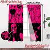 2D Flat Printing  JIT 2pcs   Curtains (Without Rod) Gothic Curtains Creative Modern Curtains Versatile Polyester Fabric Curtains