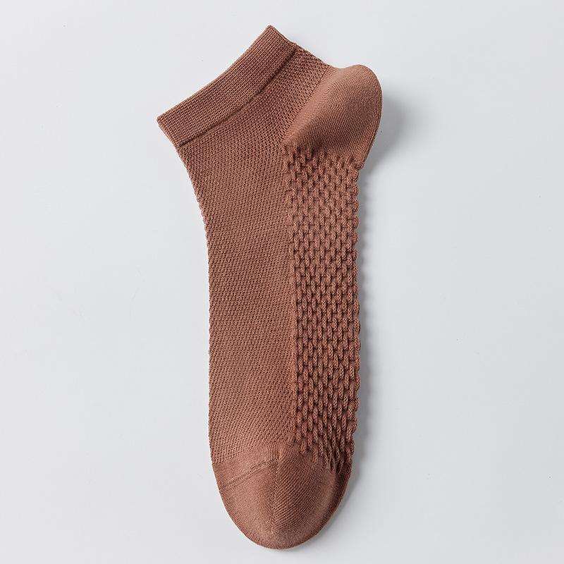 Men's Cotton Socks, Pure Cotton Men's Cotton Socks, Short Socks, Summer Short-tube Men's Socks, Antibacterial and Deodorizing, Mesh Sweat-absorbing