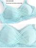 Post-Mastectomy Silicone Prosthetic Lace Bra - Plus Size, Breathable, Shaping, Bandeau