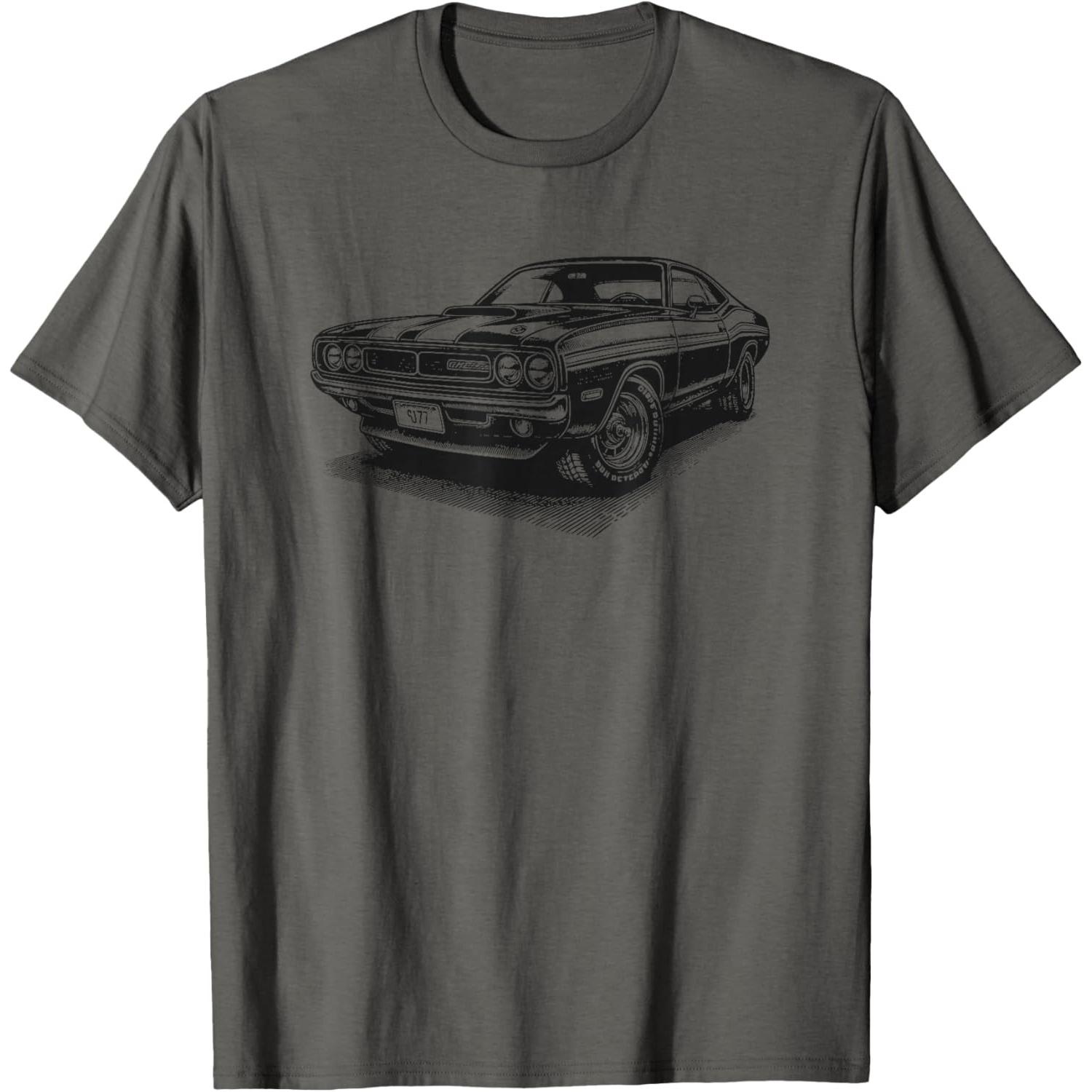 

Classic American Muscle Car Retro Vintage 60s 70s Car Lover T-Shirt S разноцветный