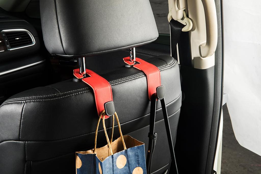 SWITISAN Headrest Hook, Car Seat Hook, Set of 2, Load Capacity 66.1 Lbs (30