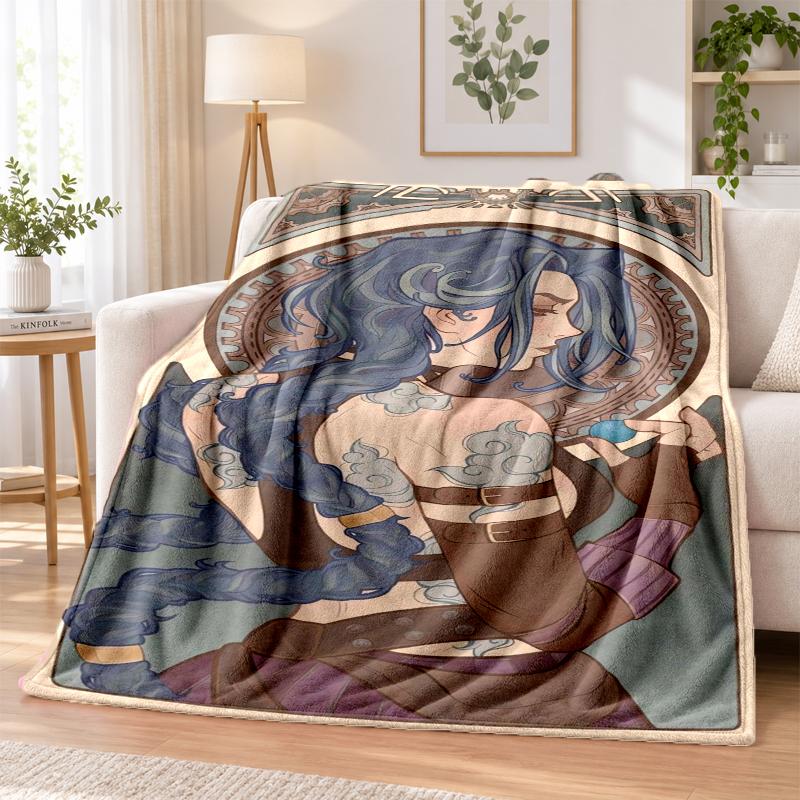 Arcane Flannel Throw Blanket Soft Warm Cozy For Sofa Bed Indoor Home Bedroom Use