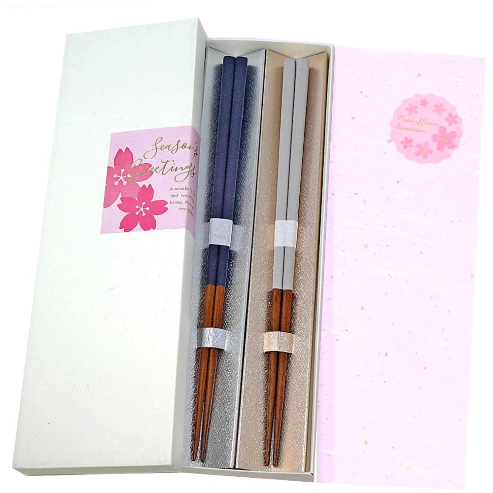 These slim chopsticks are dishwasher and come in a white gift They are a perfect gift for featuring a navy white Made in Japan with Wakasa they are a