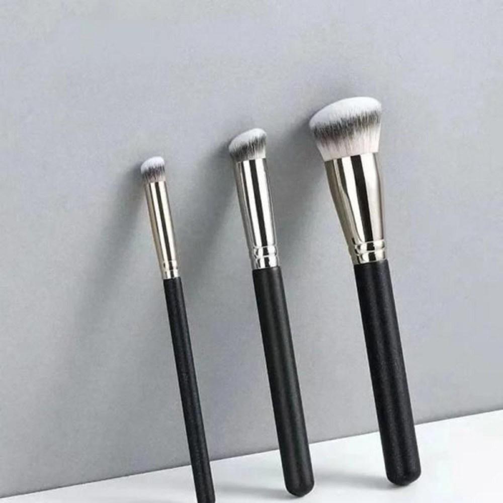 Make-up-Pinsel Foundation Concealer abgewinkelt nahtlose Abdeckung synthetische dunkle Kreis flüssige Creme Cosmeti, keine