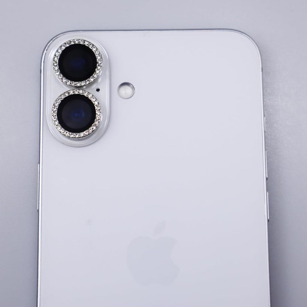 Bling Glitter Diamond Rhinestones Camera Lens Protector Cover For iPhone 16E 16 E 15 Pro Max 14 Plus 13 Mini 12 11 16Plus Protection Phone Accessories