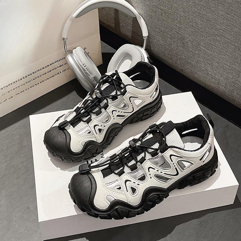 New Women's Hiking Shoes, Hollowed-out Dad Shoes, Thick-soled Casual Sports Shoes