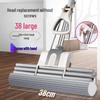 Large Absorbent Sponge Mop with Stainless Steel Handle - No-Hand-Wash Design