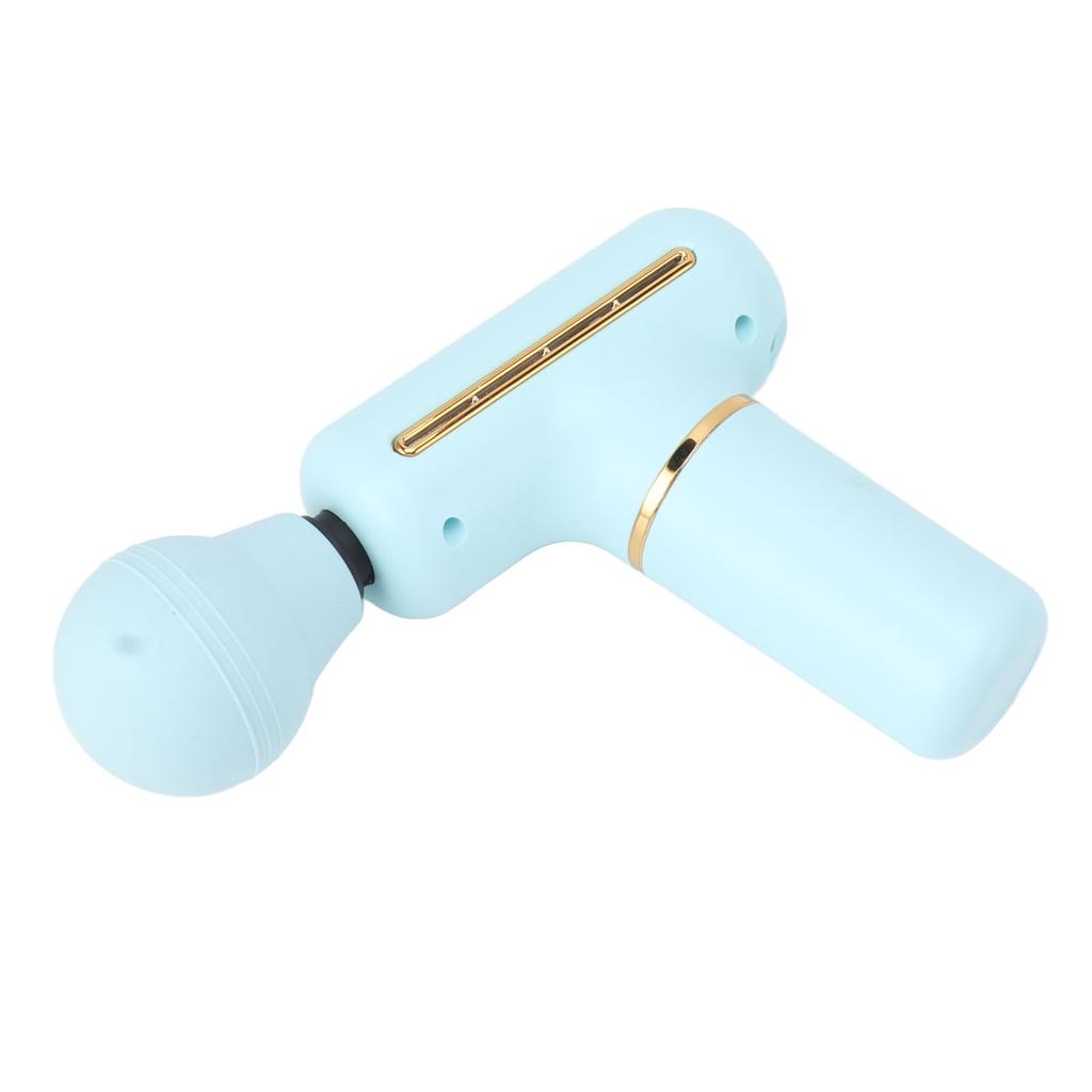 Portable Fascia Gun ABS and Silicone 1200mAh 5V Blue Low Noise Portable Massage Gun for Men Women