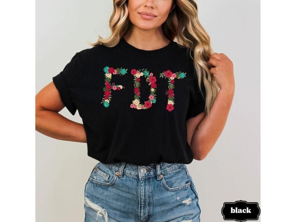 Fdt Floral Tee, Anti Trump Maga Protest Shirt Unisex T-Shirt M