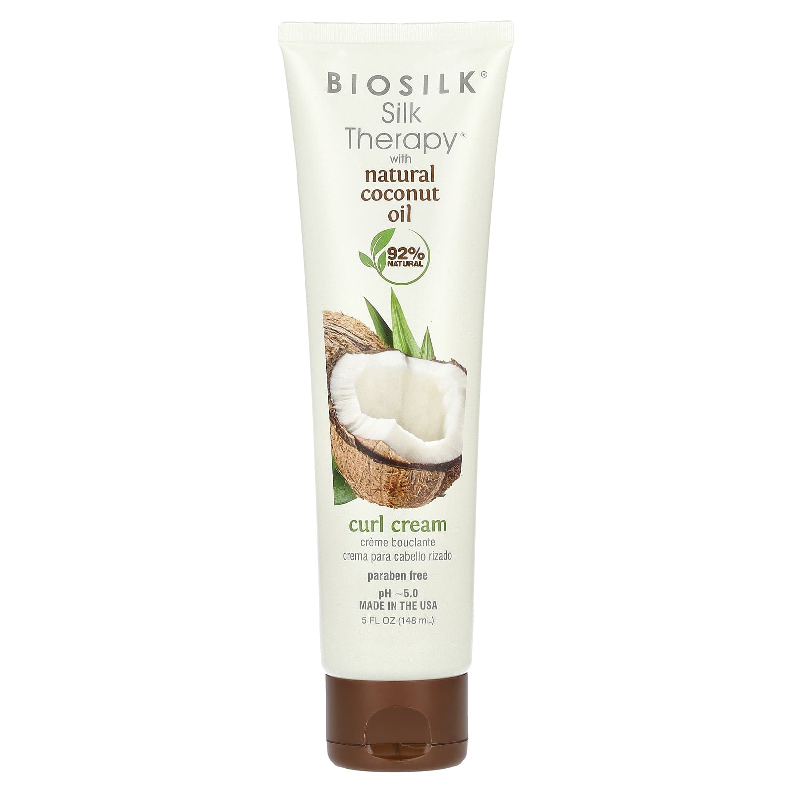 

Silk Therapy® Крем для кудрей с натуральным кокосовым маслом, 148 мл (5 жидких унций)